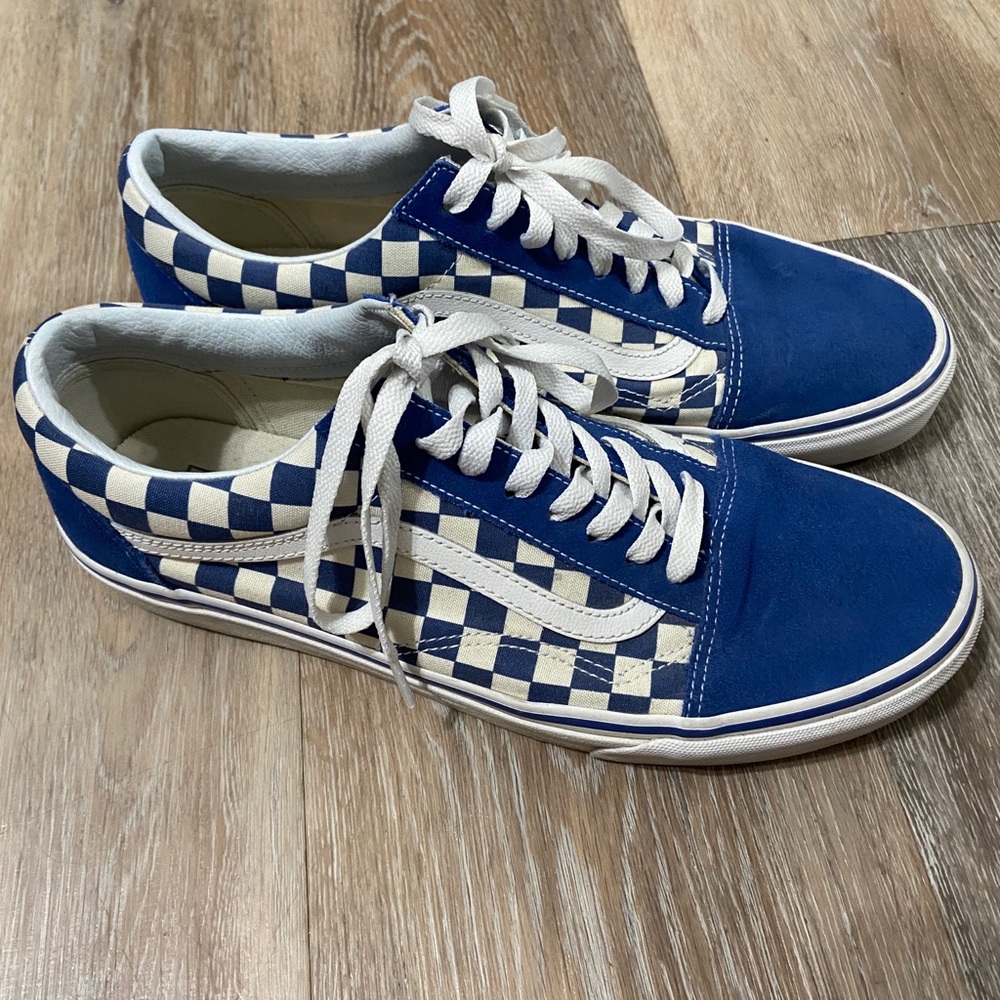 Blue Checkered Vans